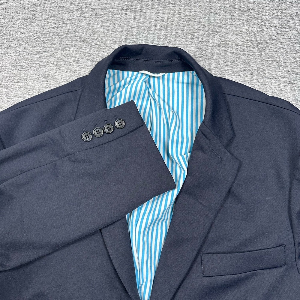 Mizzen + Main Blazer Mens 42 Blue Performance Stretch City Preppy Jacket